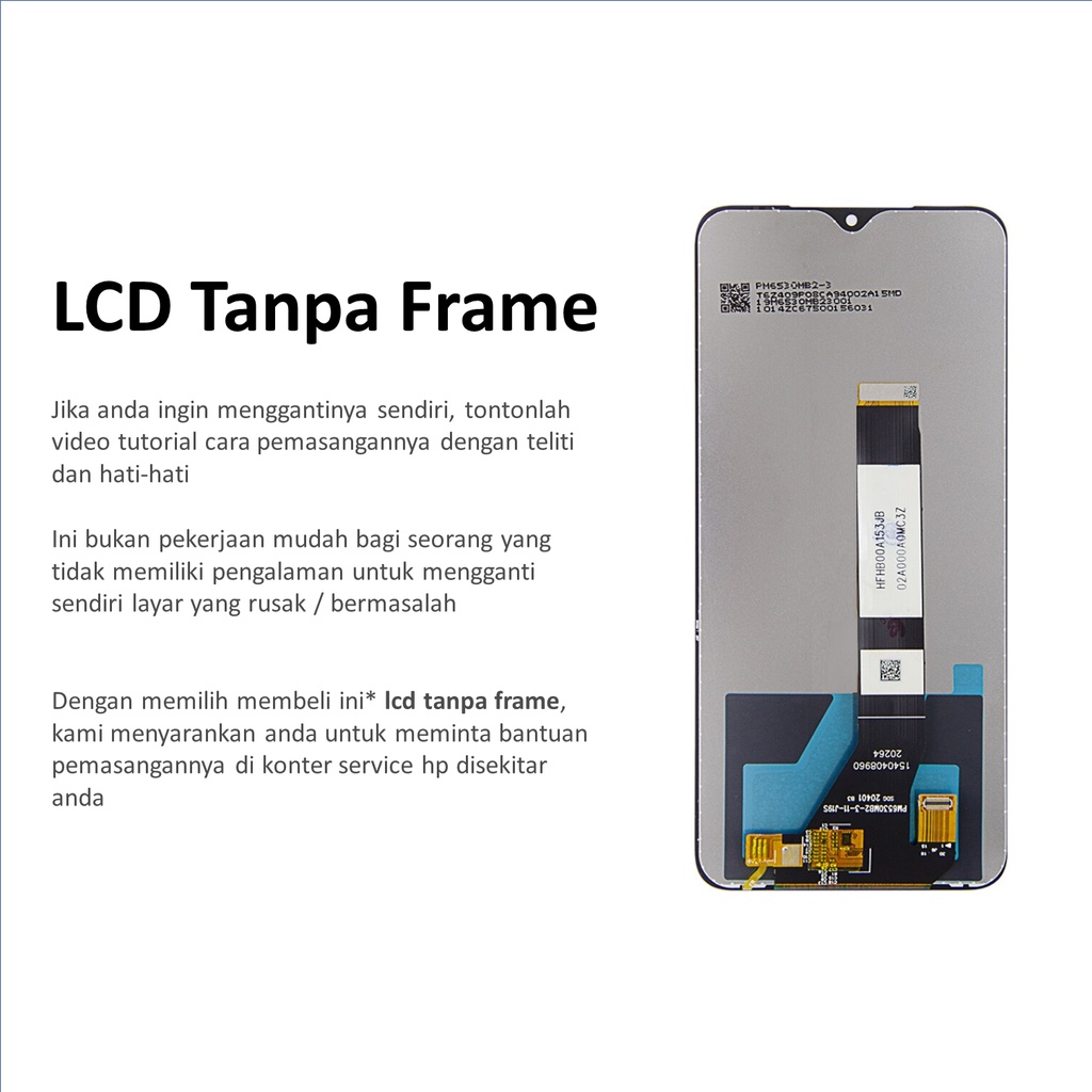 [ CHECK.ID ] LCD + FRAME XIAOMI POCOPHONE POCO M3 / REDMI 9T ORIGINAL SERVICE PRODUCT