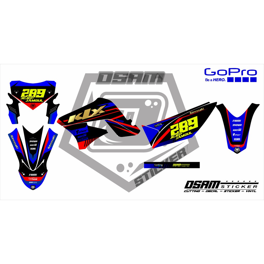 sticker DECAL KLX MOTIF SIMPLE