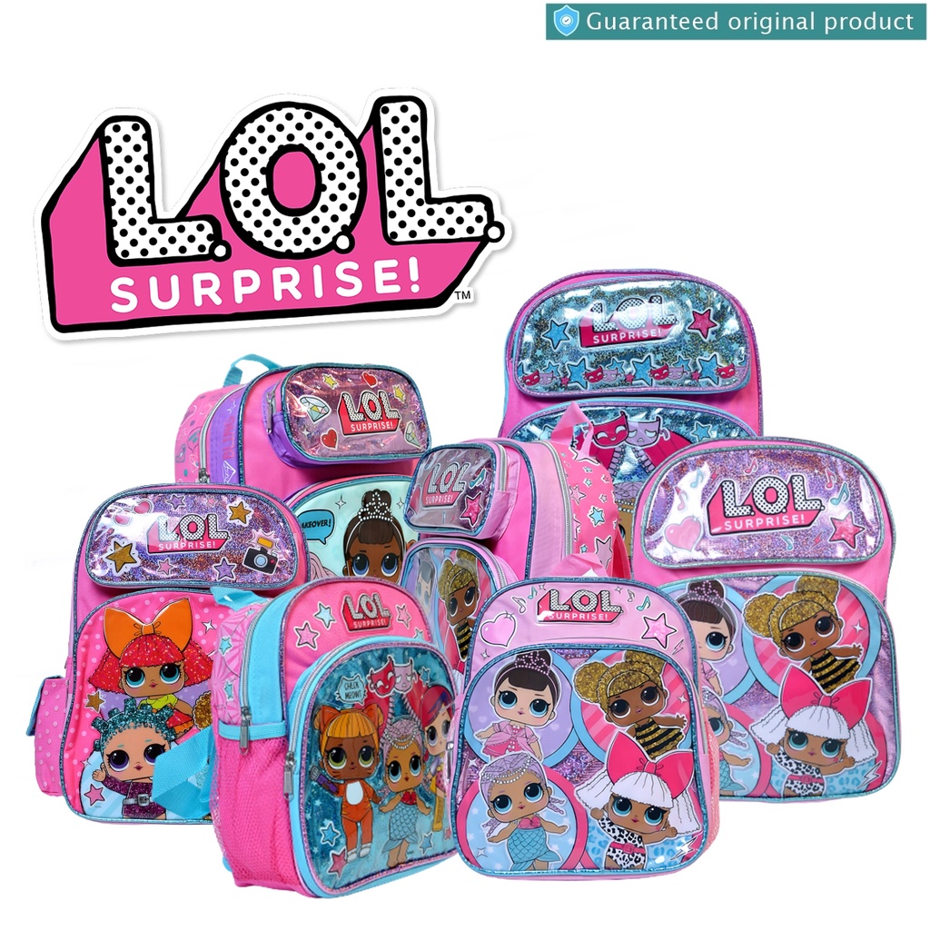 LOL Surprise Backpack - Tas Ransel Anak Sekolah Perempuan Paud TK SD Karakter LOL Surprise