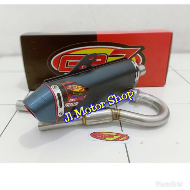 Knalpot Gp7 CNC Predator Honda CRF 150 L KLX Dtracker 150 Muffler Gp7 CNC Predator CRF150 Original