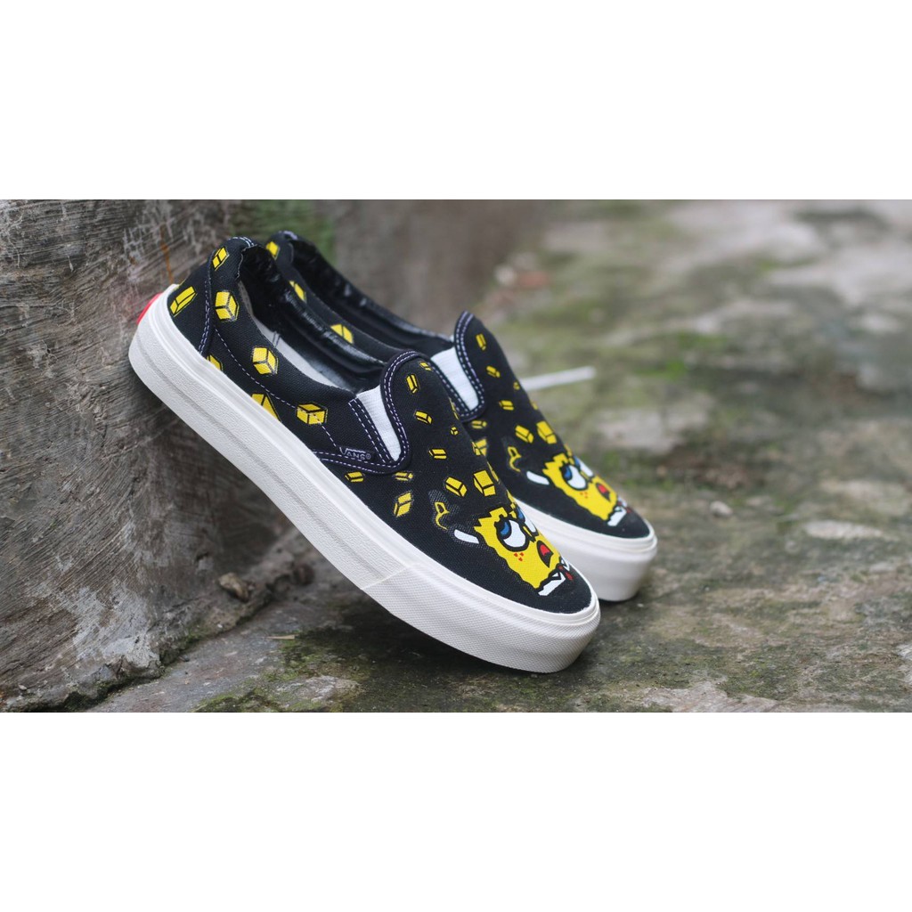 MEGA SALE 9.9 VANS SLIP ON CHECKERBOARD SPONSBOB