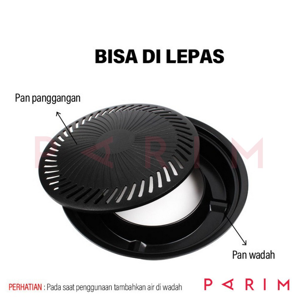 Piring panggang Barberque Grill Pan Alat Pemanggang BBQ Korea Grill Pan Yakiniku YK DESIGN YK-818B