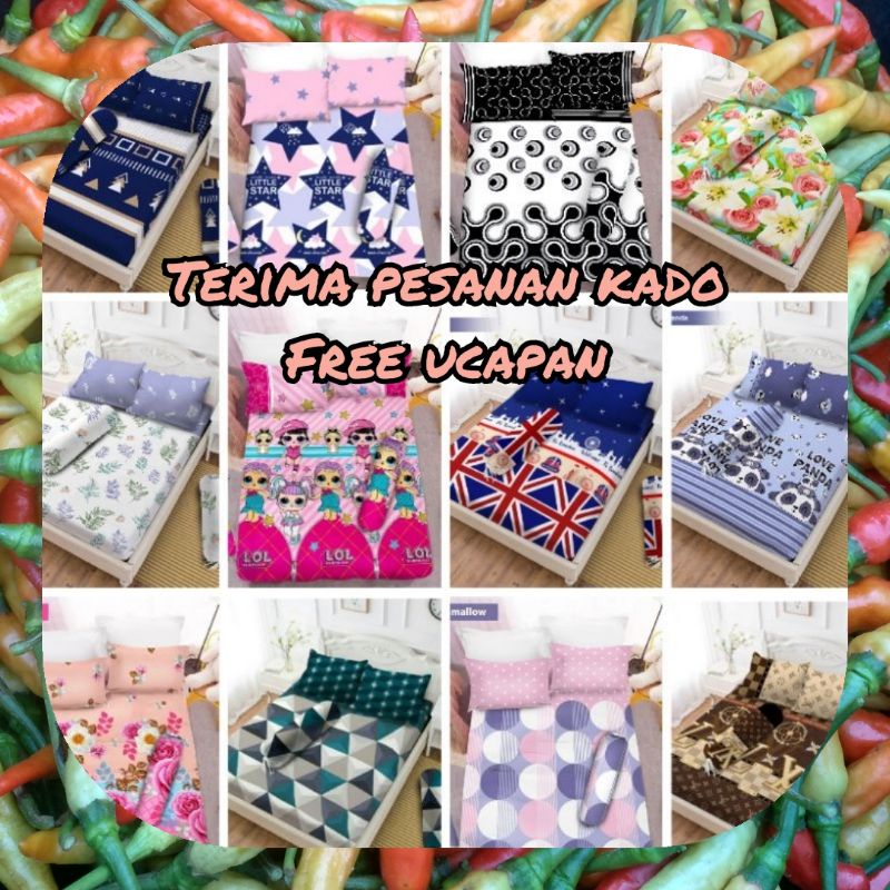 Vito Sprei 160x200 Queen Size Kenzo Lavender Lily Blossom Liquid LOL Little Star London Love Panda L