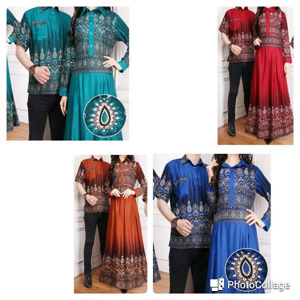 at Cp kartika brown baju batik sepasang pria wanita bagus baju pesta modern keren murah