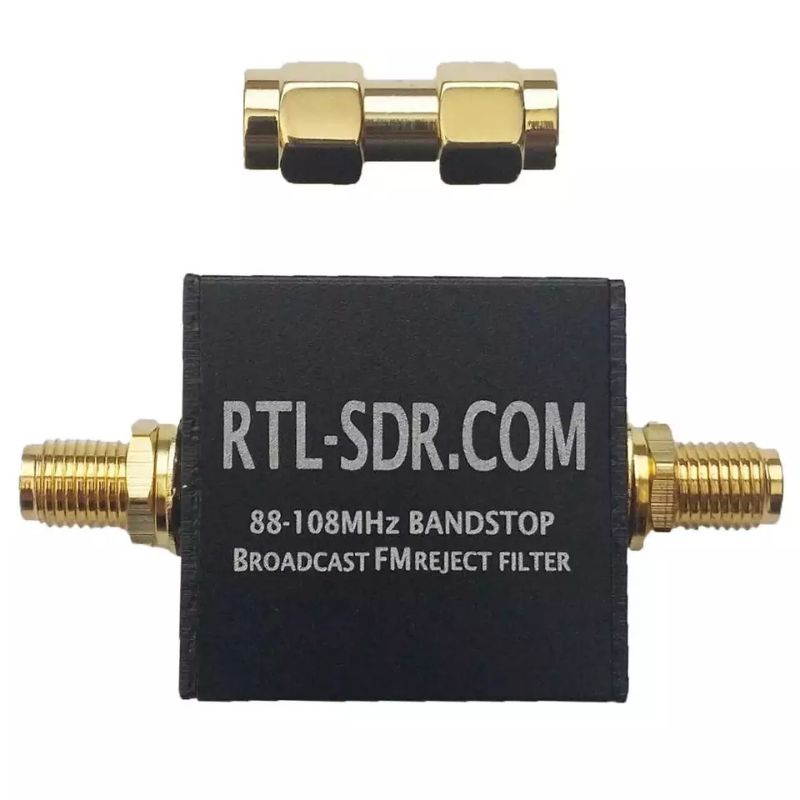 Siaran FM Block Filter 88-108 MHz Block dengan RTL-SDR Bandpass Broadcast FM Reject Filter