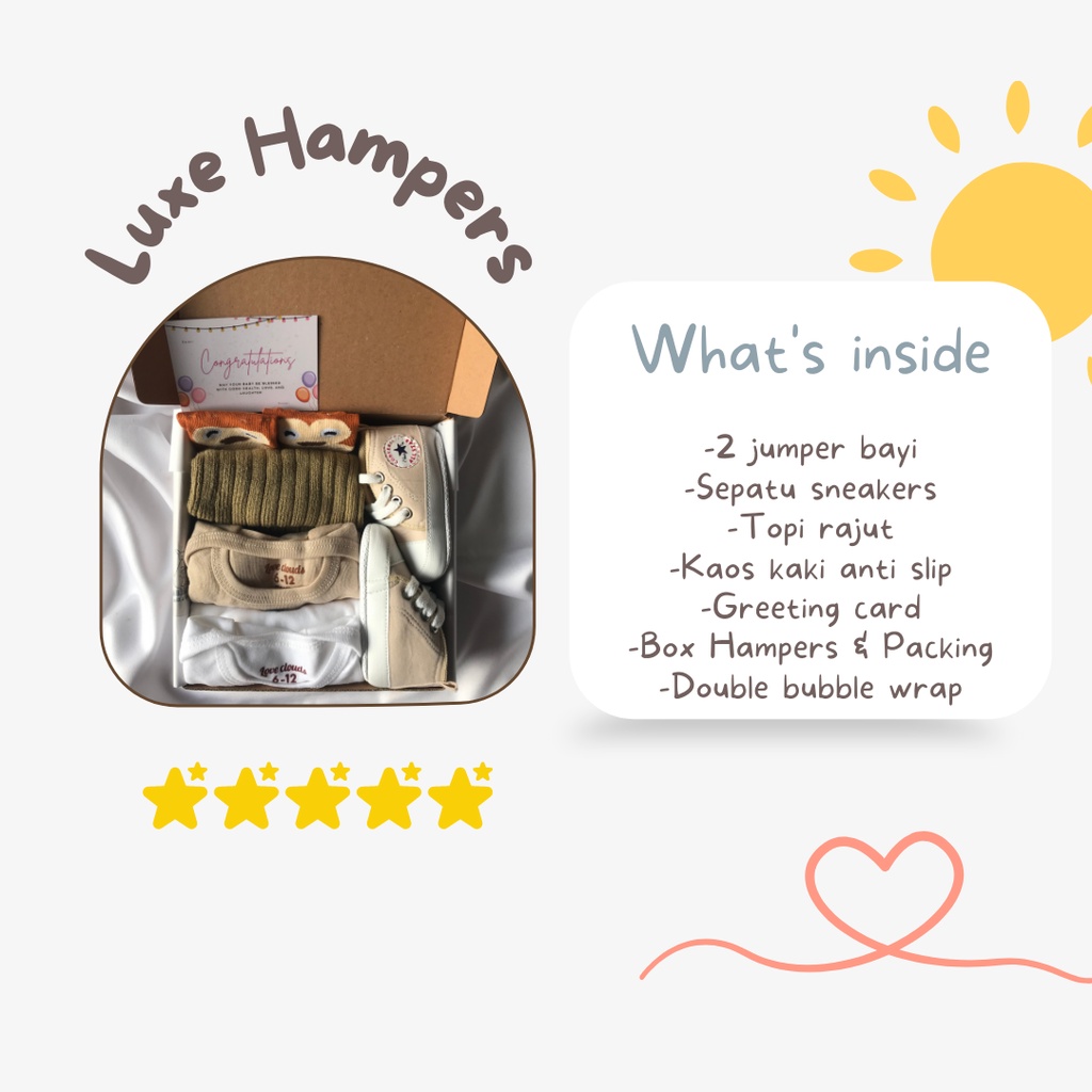 Baby Hampers Set  - Baby Hampers Premium Kado New Born Kado Bayi Paket Hampers Bayi GORGIEBABY-5