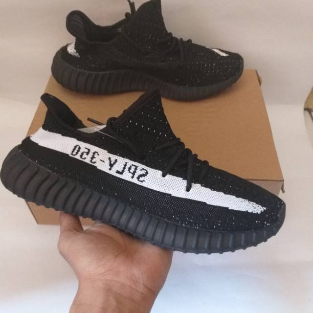 SEPATU ADIDAS YEEZY SPLY 350 BLACK WHITE PREMIUM