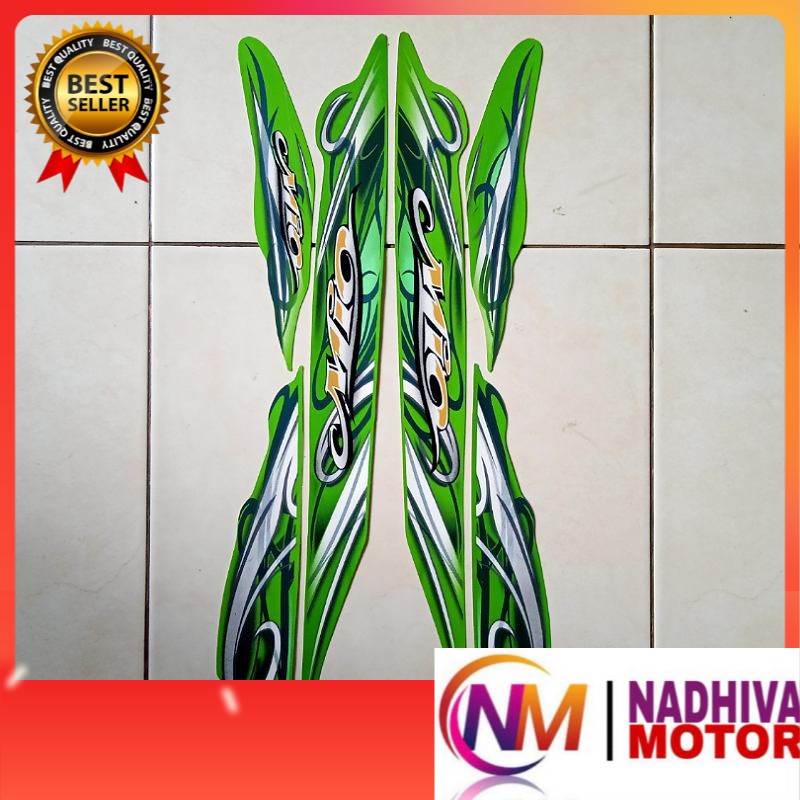 stiker striping motor mio sporty 2010 hijau