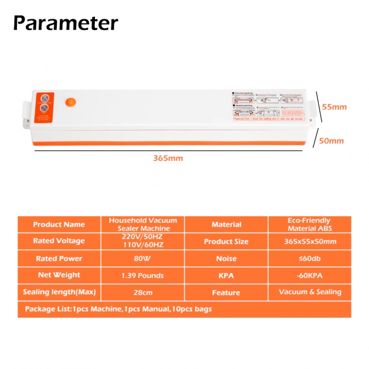 B15 QSD-001 Automatic Vacuum Food Sealer Mesin Sealer Makanan