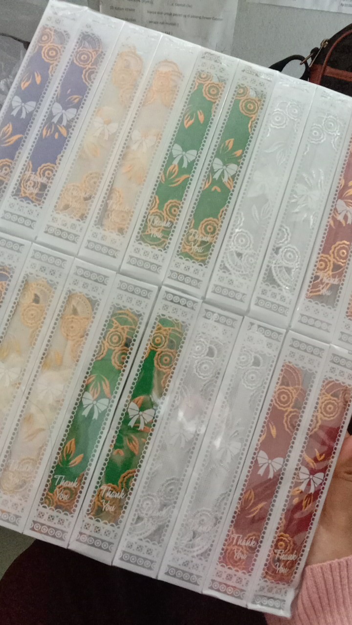 Isi 100pcs Souvenir Pernikahan Tatakan Gelas Mika Motif