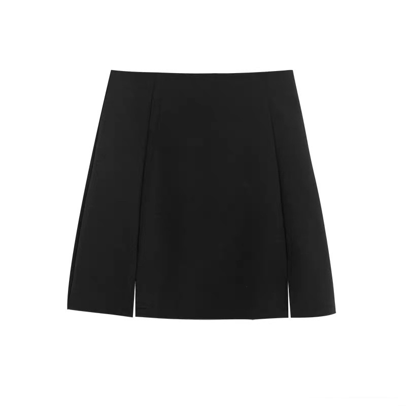 (S-XXL) LMB WUWI SPAN SKIRT ROK SPAN WANITA SLIT DUA