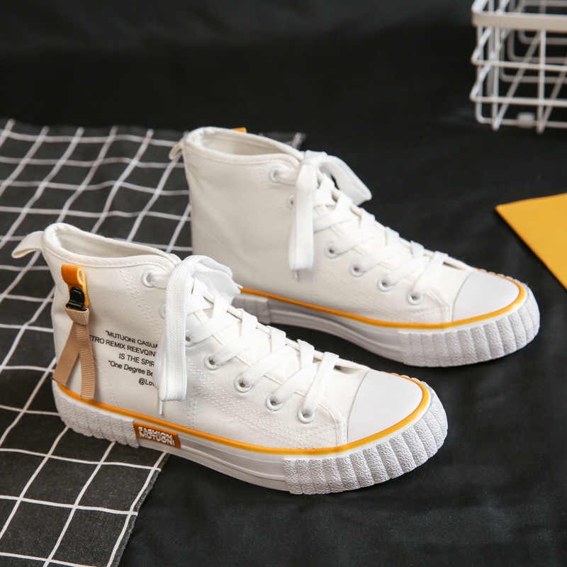 Sepatu Sneakers Kanvas Wanita Import Korea Fashion Mutuoni / Sepatu Kets Korean Style Terbaru