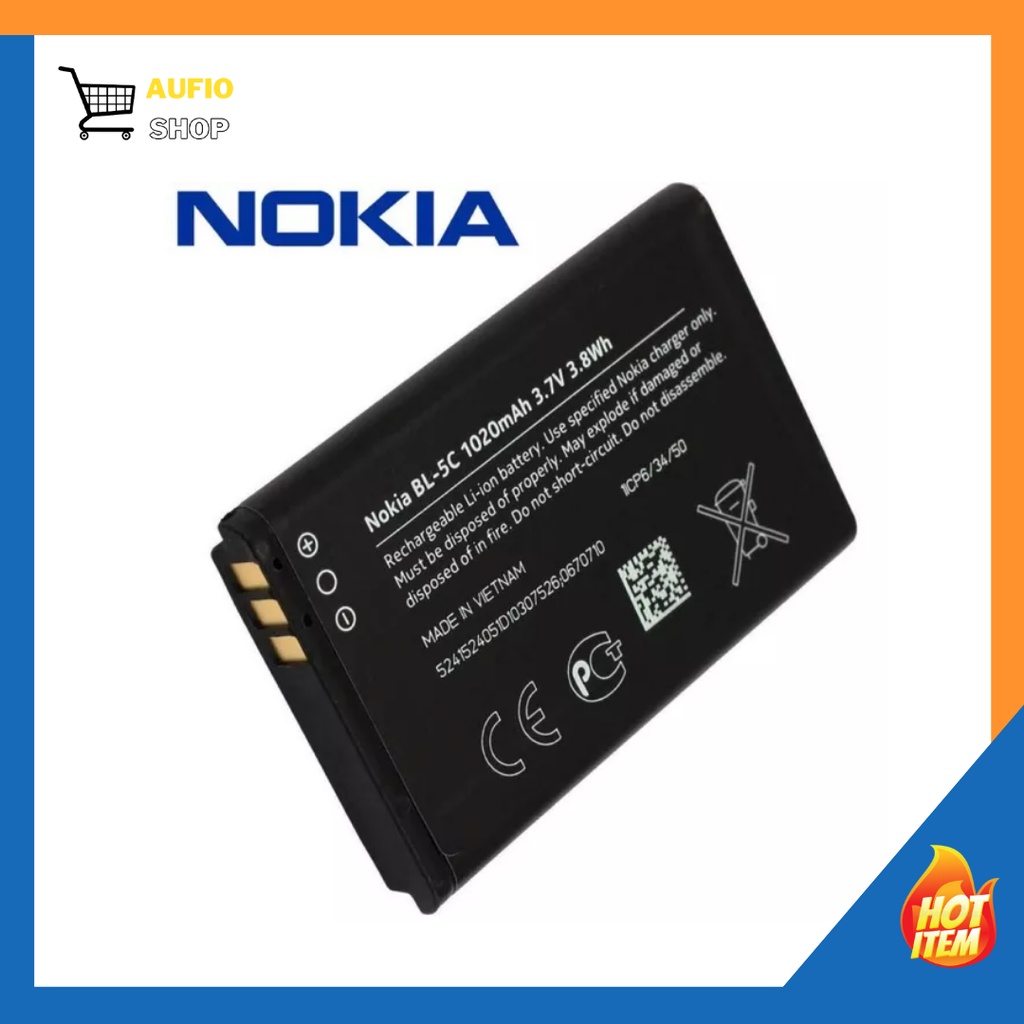 Murah !! Batterai/batre/bat Nokia ( BL-5C / BL-4C ) Hitam Original 100%