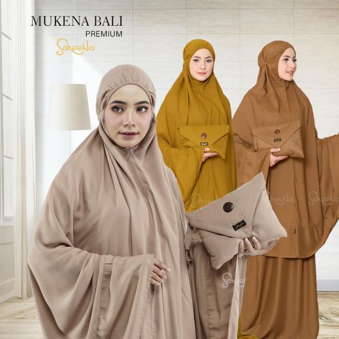Mukena Bali Sakeena Dewasa Polos Adem Jumbo Murah