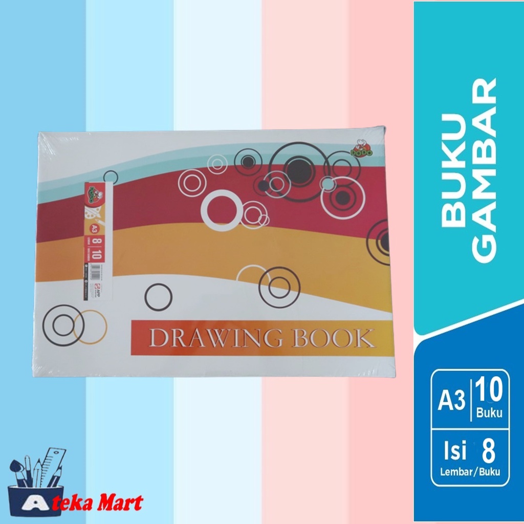

[PAK/10PCS] DODO BUKU GAMBAR A3
