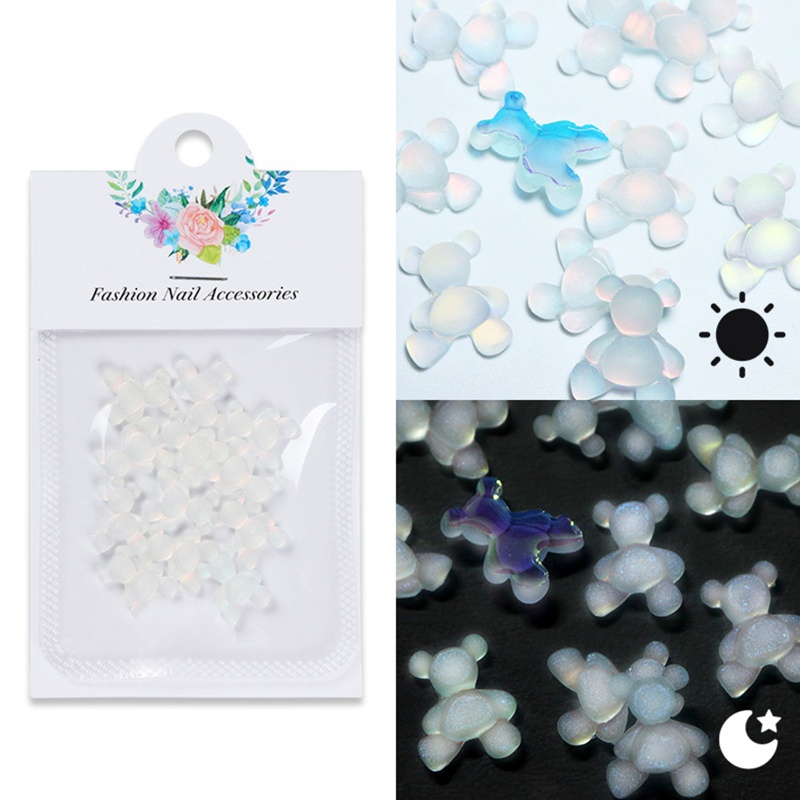 Siy Manikmanik Resin Bentuk Gummy Bear Warnawarni Untuk Aksesoris Perhiasan DIY