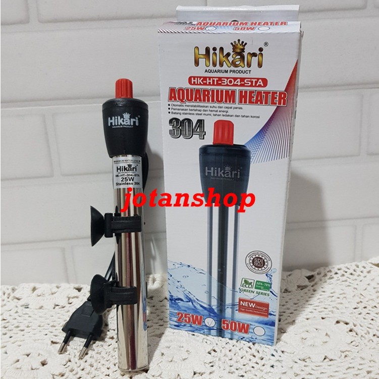 HIKARI  HK HT 304 STA Stainless 25W 25 W Heater pemanas penghangat air aquarium