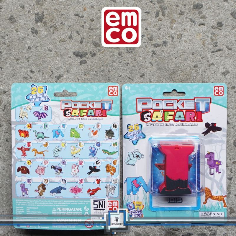 Emco Pocket Safari IBIS BIRD Letter I Morpher Robot Animal