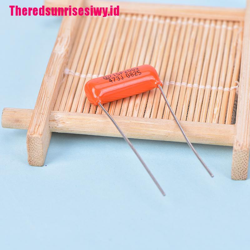 【Theredsunrisesiwy.id】1pc Electric Guitar Single Coil Pickup Acoustic Capacitor 0.047uf 473J