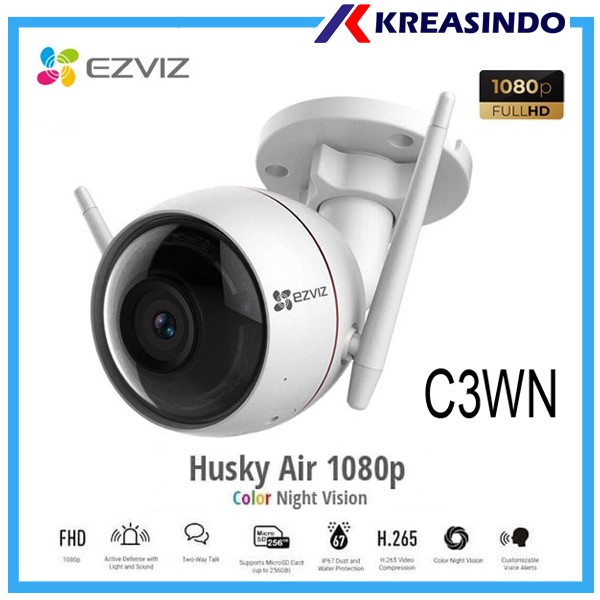 Ezviz C3WN 1080P Husky Air Outdoor IP Cam Wifi Wireless Garansi Resmi