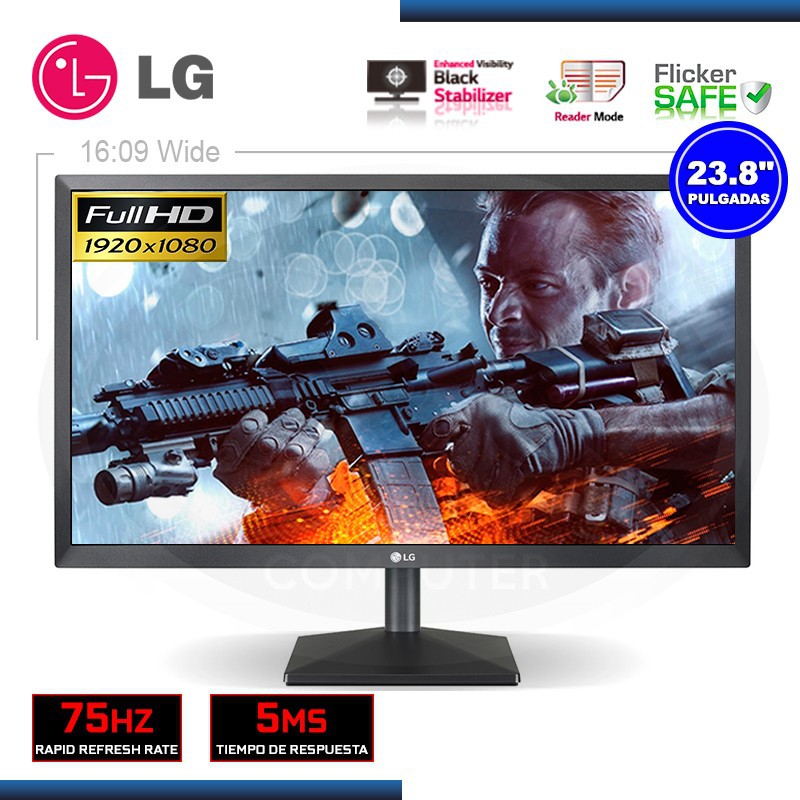 MONITOR LED LG 24MK430H 23.8 inch Full HD FreeSync IPS LED Monitor (HDMI &amp; VGA PorT)