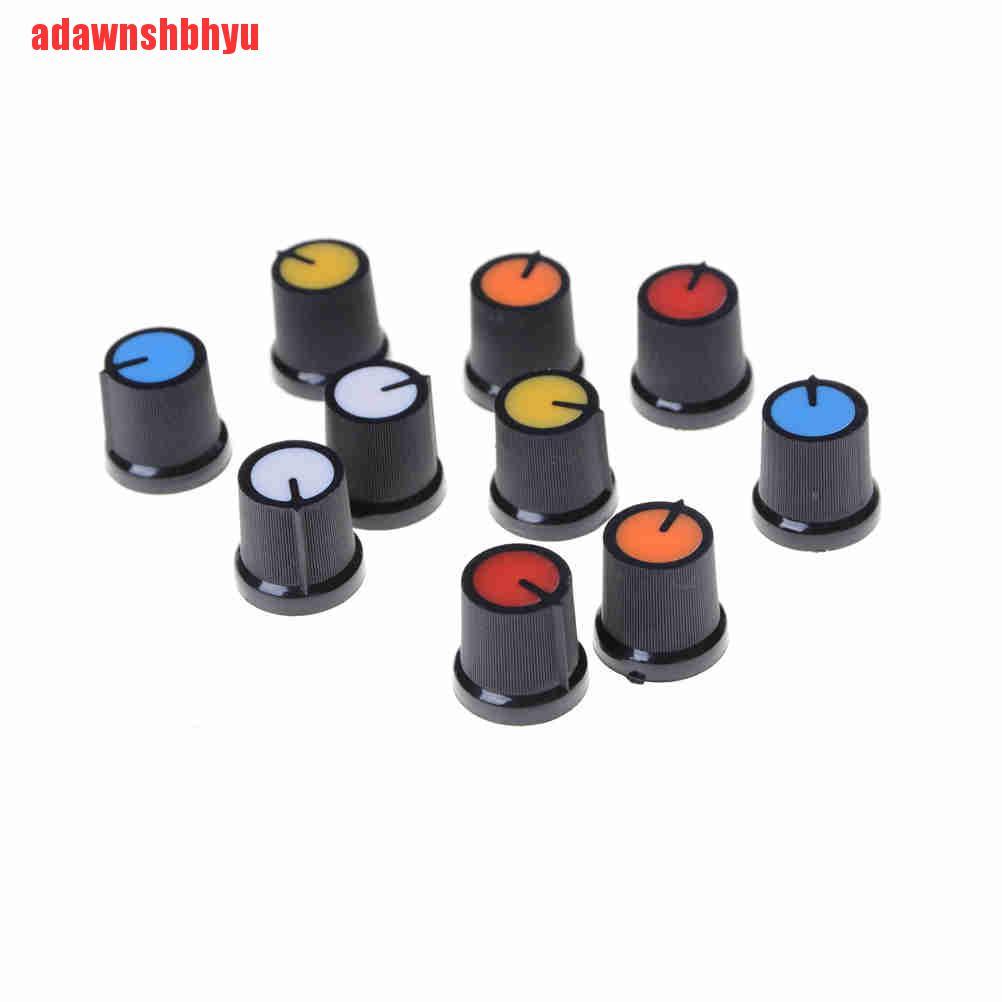 10 Pcs Potentiometer Putar Bahan Plastik Lima Warna