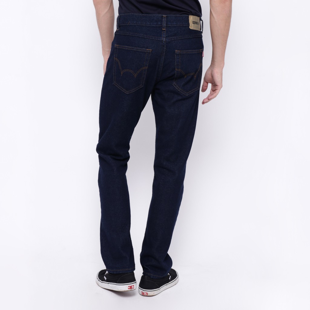 Edwin Celana Jeans Roma 05 Slim Fit Pria Panjang Biru Dongker Jeans