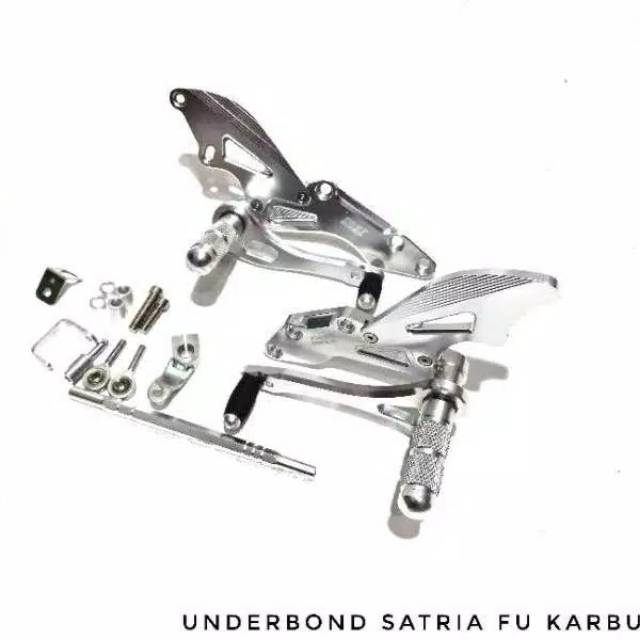 UNDERBONE M SATO FOOTSTEP SET OPERAN GIGI UNDERBONE MODEL M-SATO CBR150R,CB150R,VIXION,R15,NINJA150,GSX,SATRIA FU,DLL STEP UNDER BONE