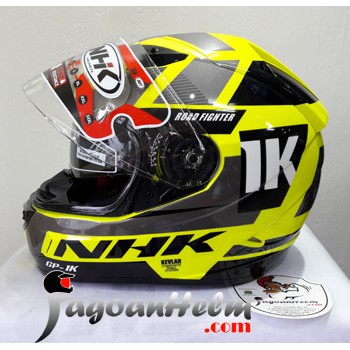 Untuk Anda NHK Helm GP1000 XVISON   Black Yellow FLUO  PINs Ready X VISION