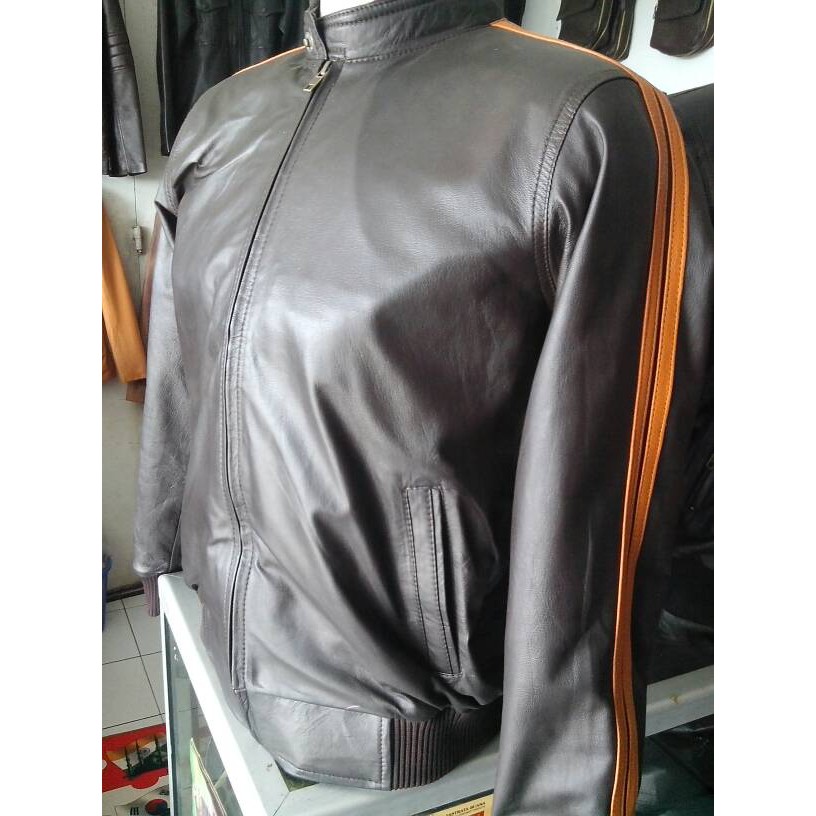 jaket kulit asli  / jaket kulit motor pria