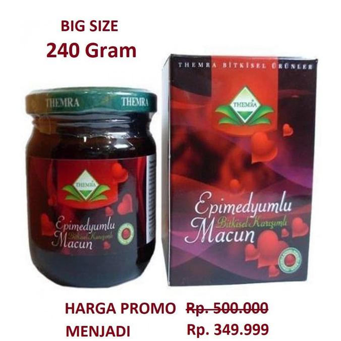 Macun Turki Epimedyumlu Madu Macun Original Kemasan Besar 240 Gram Ready Stok