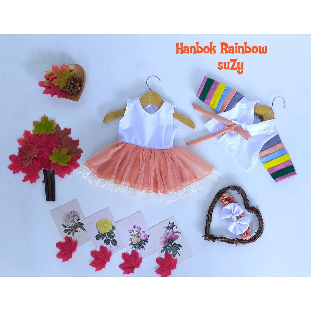 Baju Hanbook/Baju Korea/Baju Unik/Baju Anak Unik/Baju Korea Bayi/Baju Hanbook Rainbow Suzy
