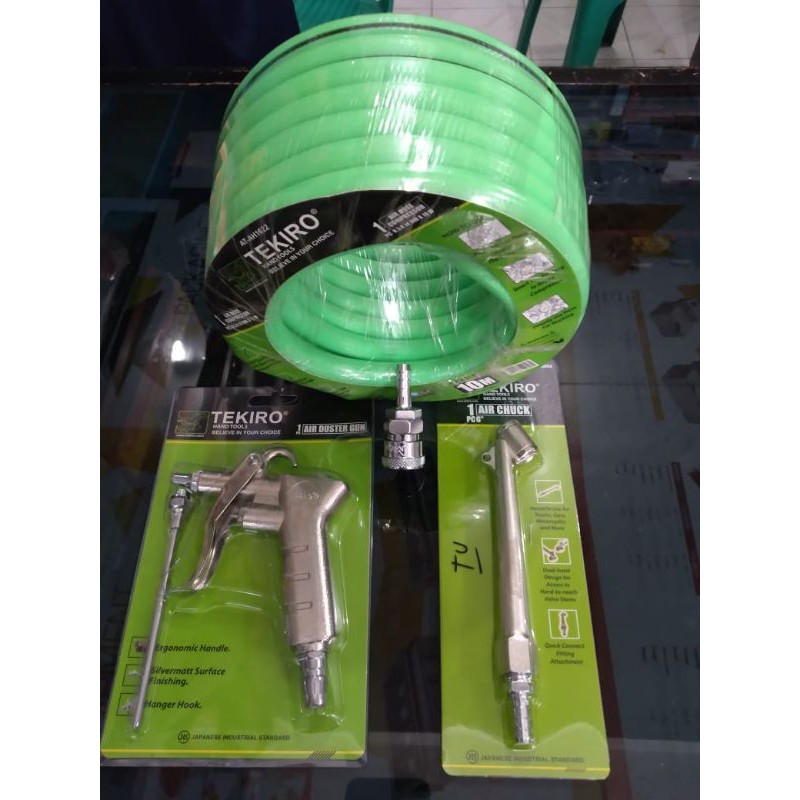 Paket isi angin ban Tekiro selang paket10meter+AirdusterTekiro+Pentil angin Tekiro