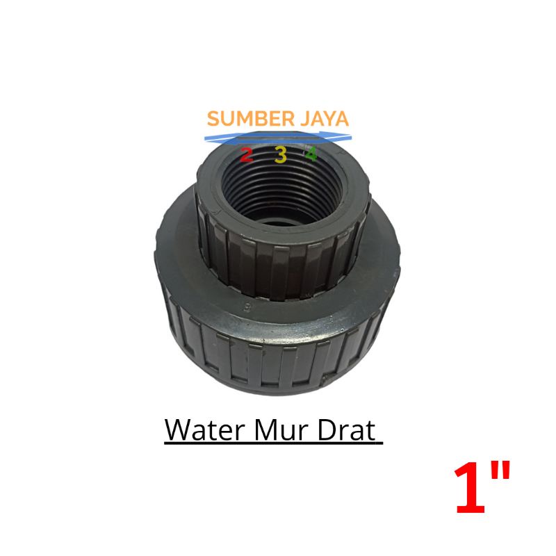 Water Mur drat dalam 1inch / Watermur/Watermor TERMURAH