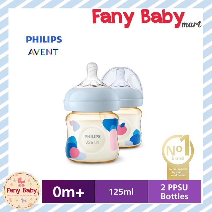 PHILIPS AVENT NATURAL PPSU TWIN BOTTLE 0M+ 125ML SCF581/20