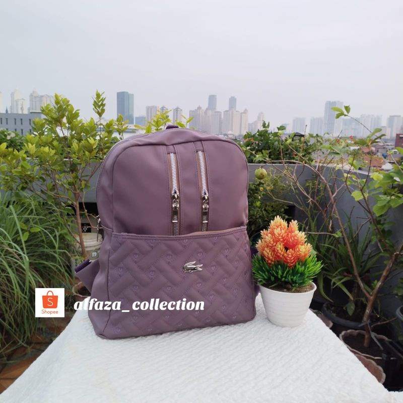 Ransel wanita 4res bahan nilon ukuran 32x31cm