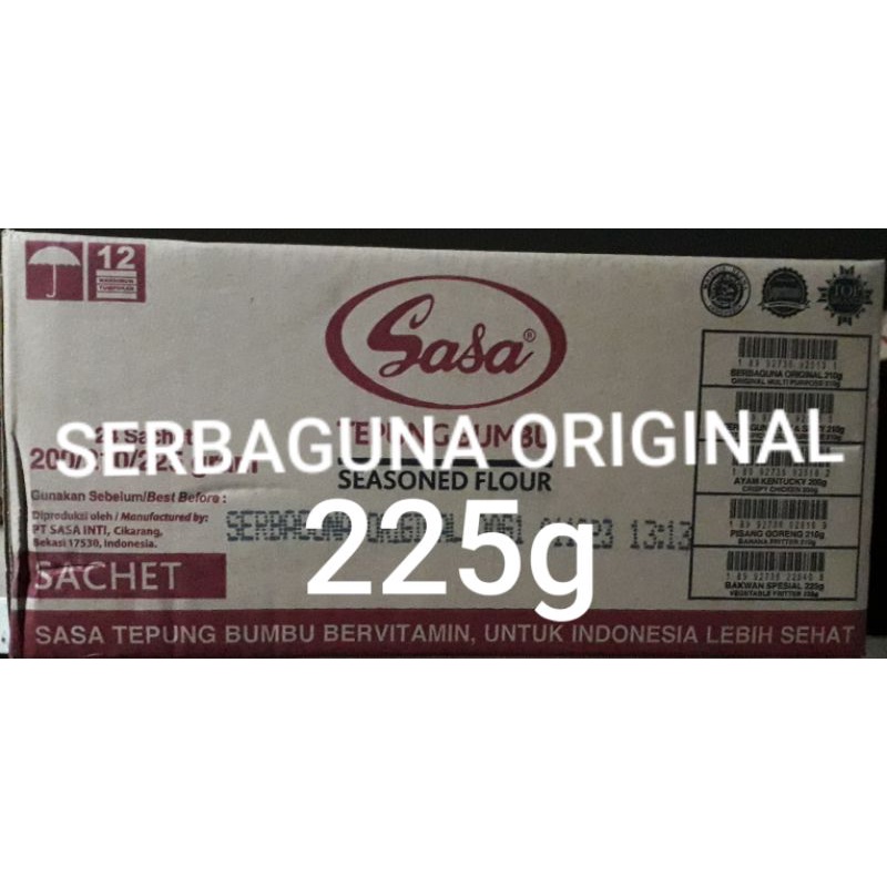 

Tepung Bumbu Serbaguna Original Sasa 225gr per dus isi 24bks