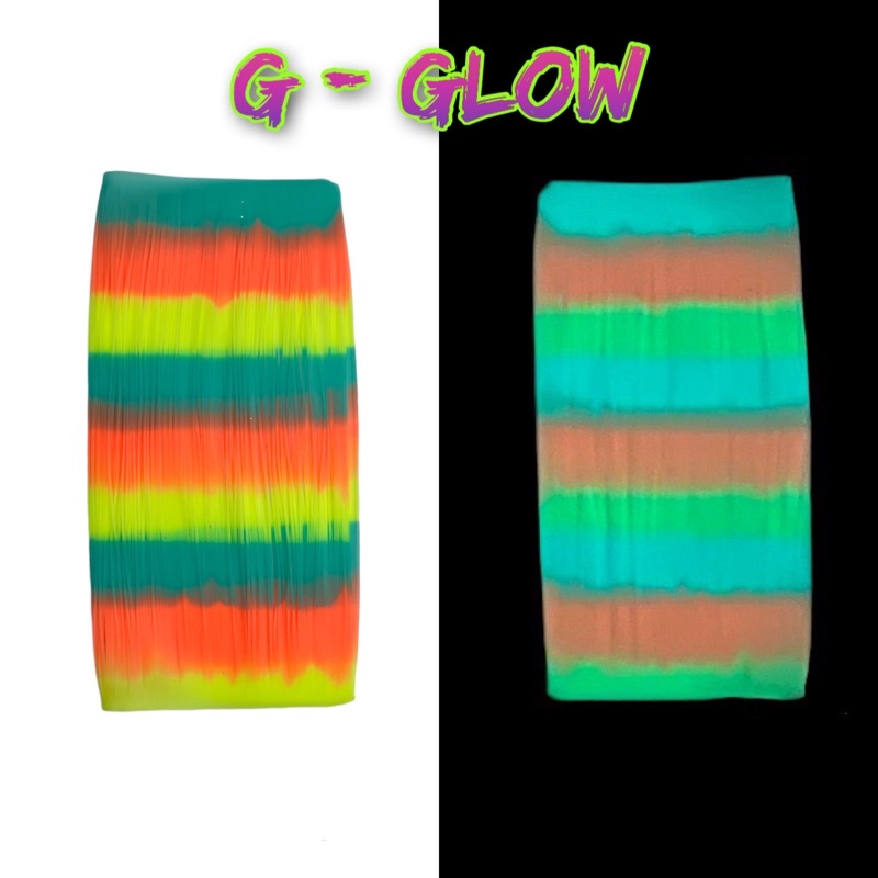 Skirt Lembaran Gid Gliter Skirt Glow In The Dark Luminous Skirt Menyala Skirt Assist Hook Skirt Assisthook Skrit GID-G Glow