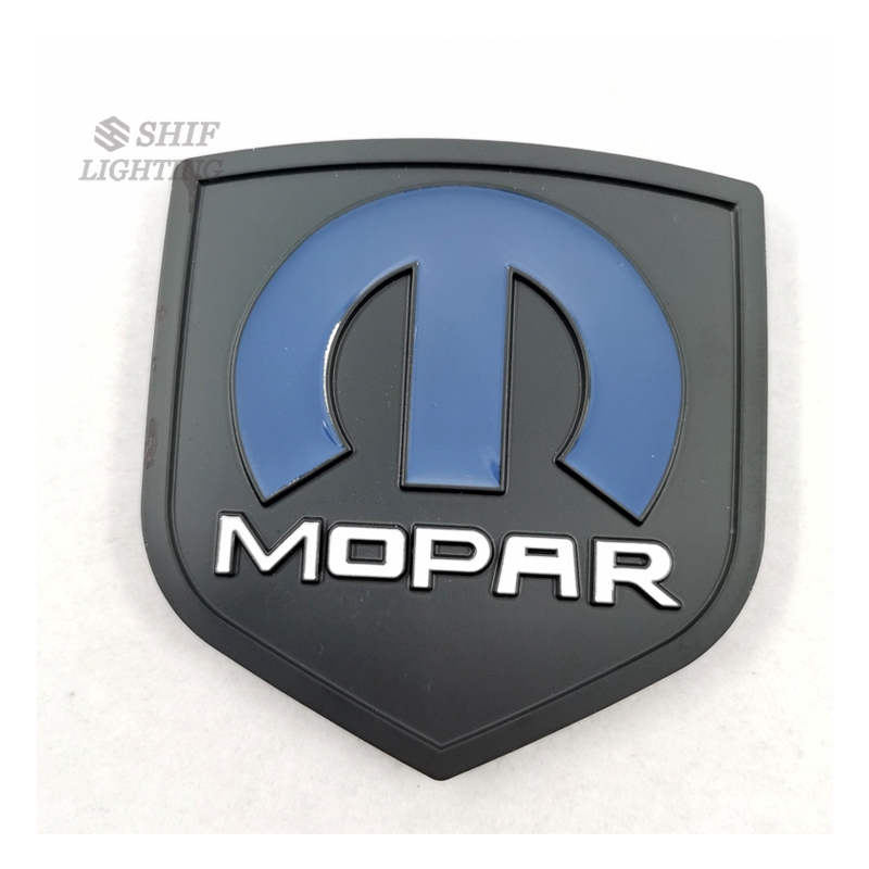 1Pc Stiker Emblem Logo Mopar Bahan Metal untuk Dekorasi Mobil Jeep