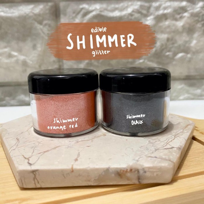 SHIMMER COLORED EDIBLE GLITTER 5 GR EDIBLE GLITTER FOR FOOD & BEVERAGE DEKORASI KUE DAN MINUMAN
