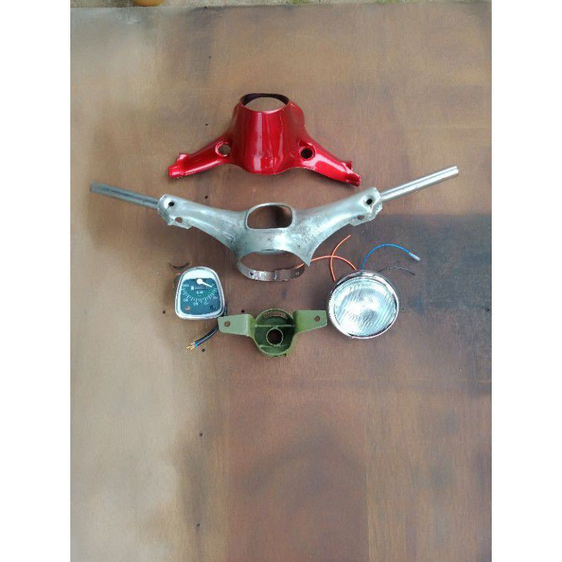 Paket Kepala C70 Stang Stir C70 Batok Bawah Lampu C70 Speedometer C70 Pangkon Stang Pnp Grand Bekjul