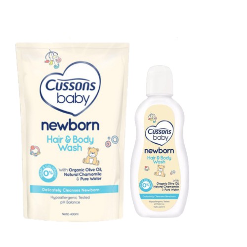 Cussons Baby Newborn Hair &amp; Body Wash / Sabun Mandi Cair Bayi