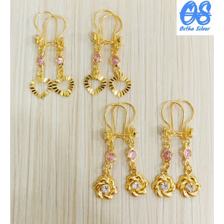 ANTING DEWASA PERAK 925 LAPIS MAS