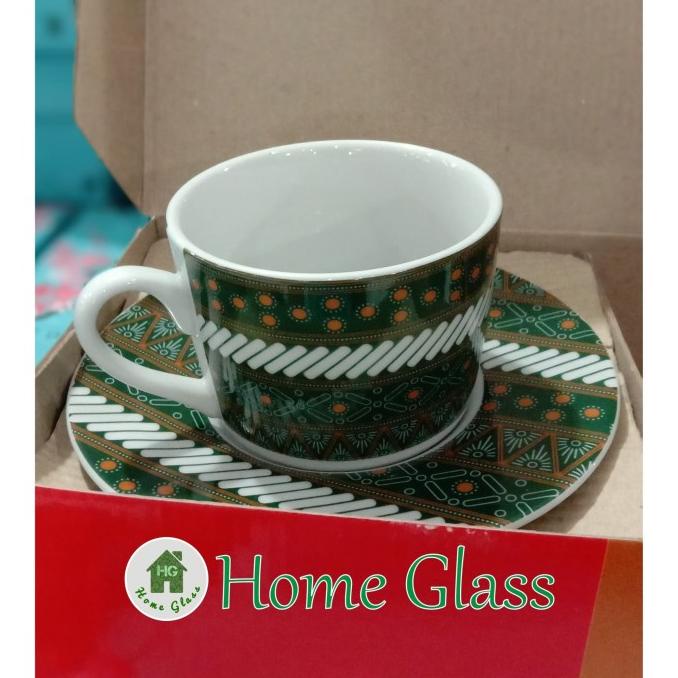 $$$$] cangkir lepek set batik