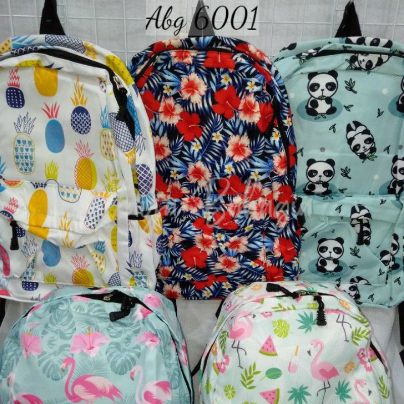 Ransel Wanita Import Ringan Colourfull Uk Jumbo Besar Tanggung Tas Sekolah Anak Remaja Perempuan