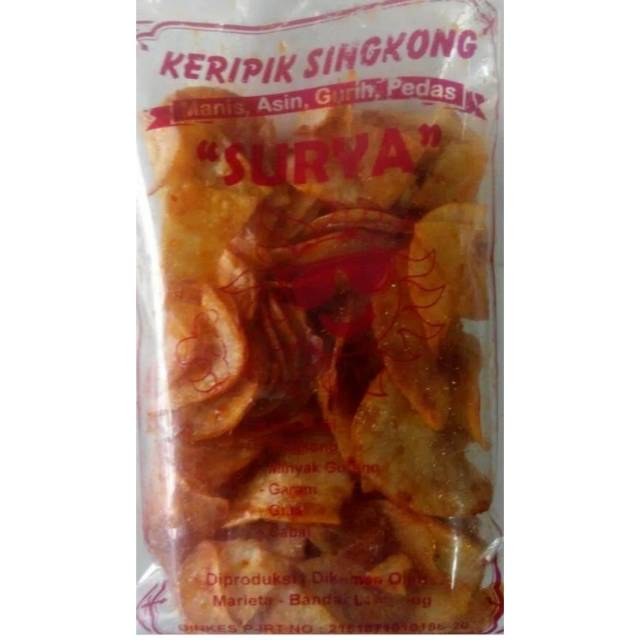 

Keripik Singkong Pedas Surya Besar