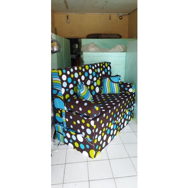 sofabed inoac motif fulkadot 200x180x30