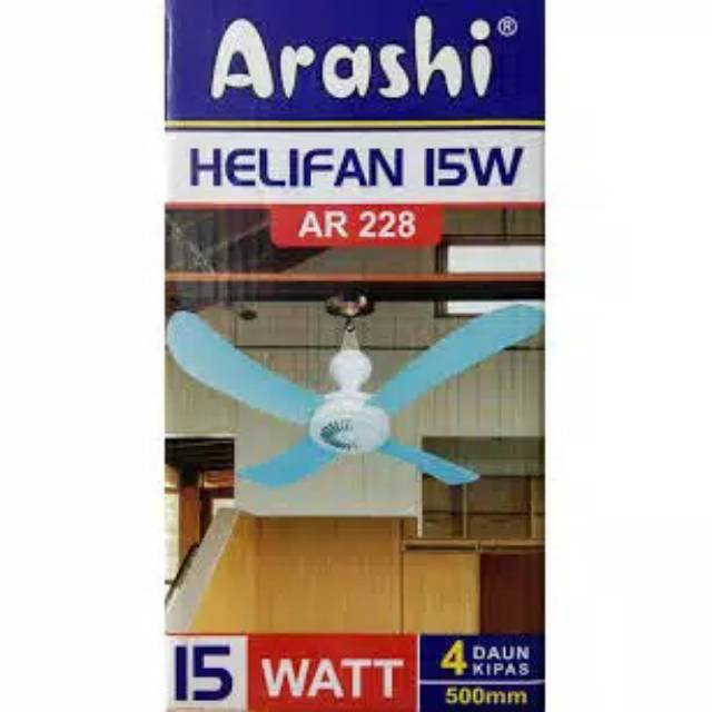 Kipas Angin Gantung Arashi 15 Watt AR 228