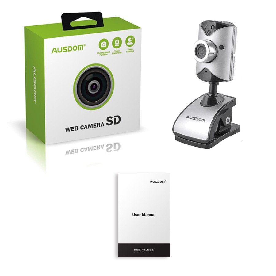 Ausdom Webcam 480P with Clip - AW116