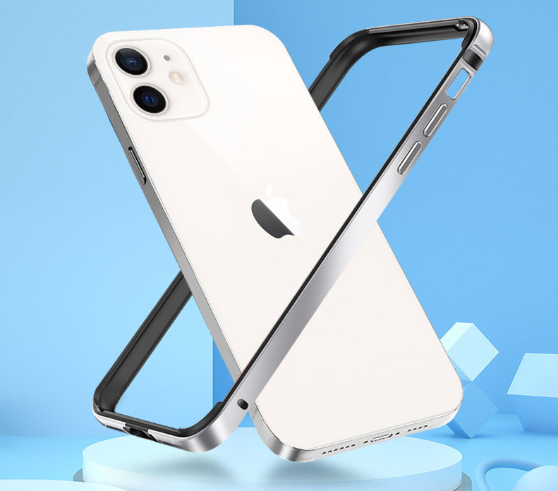 Casing Bumper Case Aluminum Metal + Silikon Untuk Iphone 12 Pro Max 12 Mini 12pro